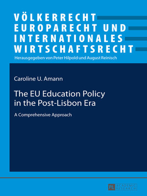 cover image of The EU Education Policy in the Post-Lisbon Era